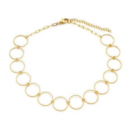 Chocker de acero inoxidable con circulos